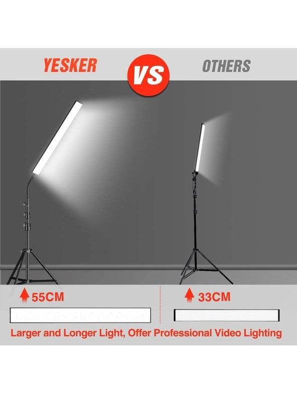 إضاءة تصوير Yesker، أضواء استوديو، إضاءة LED للفيديو، مناسبة للتصوير