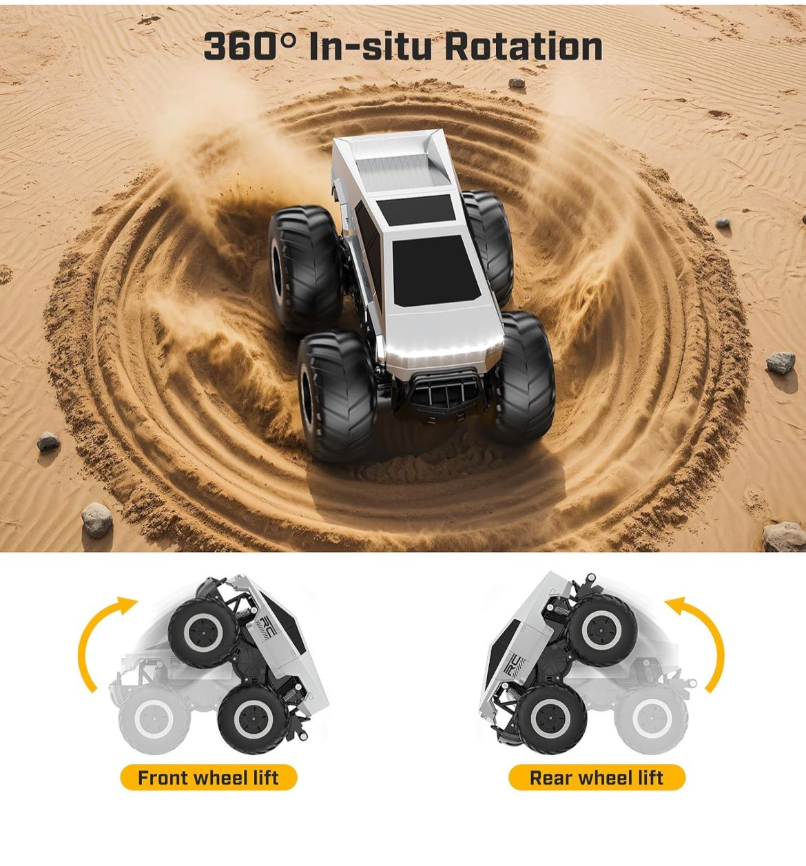 سيارة Cybertruck RC للأطفال بعمر 6+ | لعبة سيارة بتحكم عن بعد