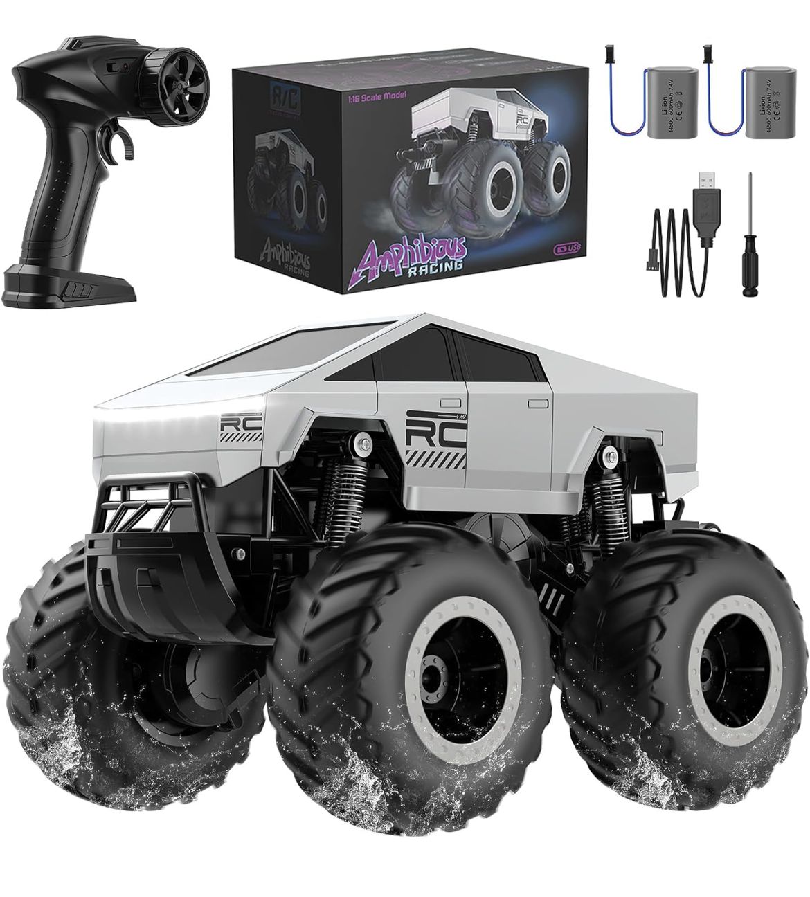 سيارة Cybertruck RC للأطفال بعمر 6+ | لعبة سيارة بتحكم عن بعد