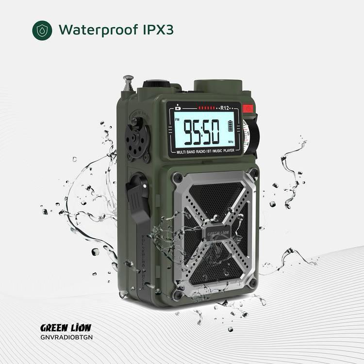 مع باور بانك، وقت تشغيل 12 ساعة، مدىGreen Lion Vintage Solar Pro