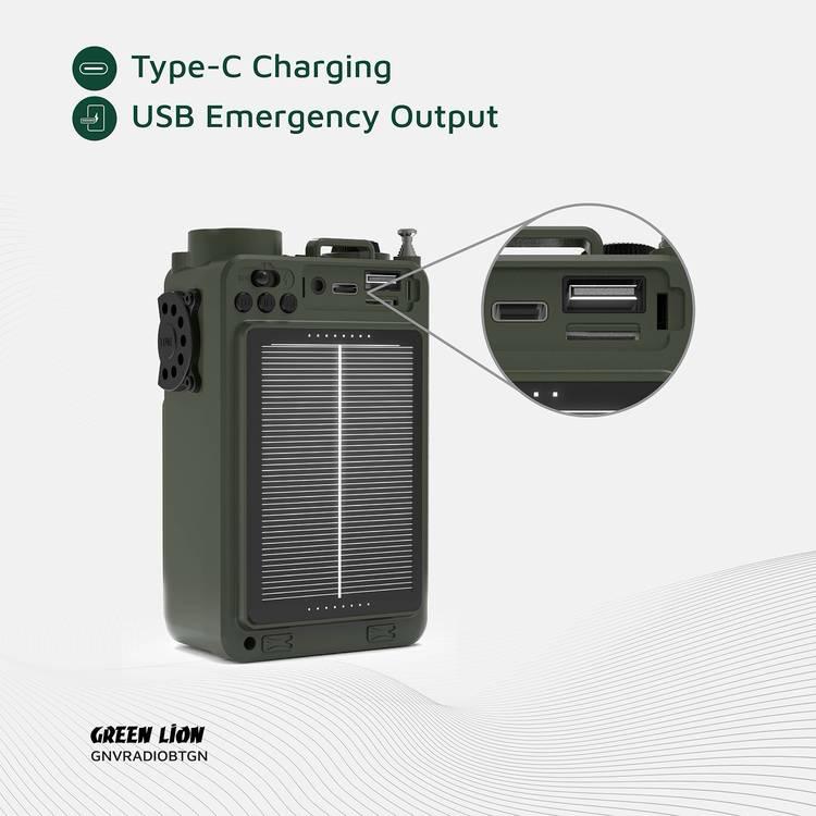 مع باور بانك، وقت تشغيل 12 ساعة، مدىGreen Lion Vintage Solar Pro