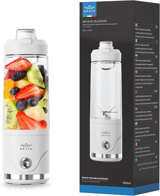 BRAVE Portable Rechargeable Blender 650ml | خلاط بريف المحمول القابل للشحن 650 مل