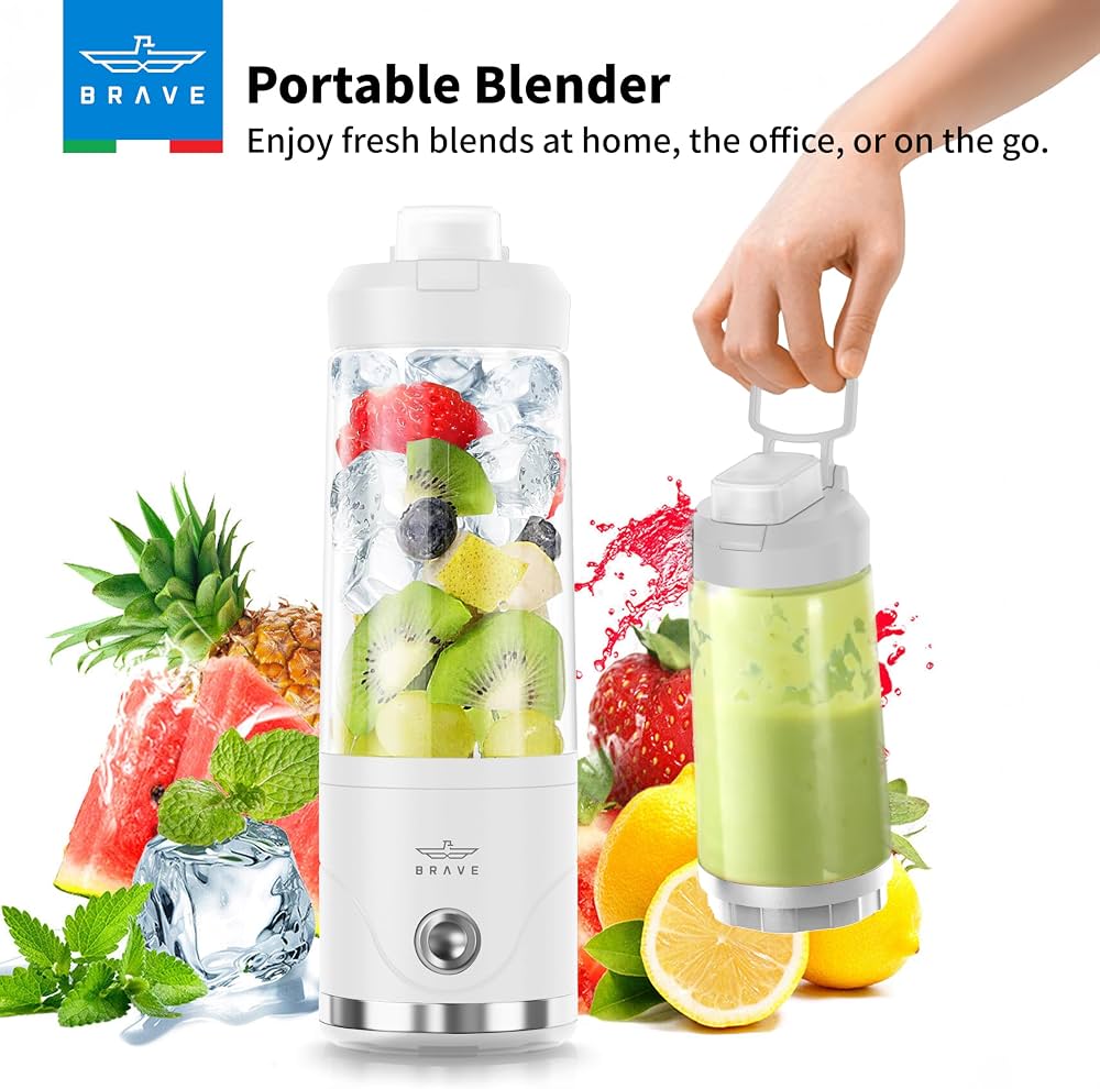 BRAVE Portable Rechargeable Blender 650ml | خلاط بريف المحمول القابل للشحن 650 مل