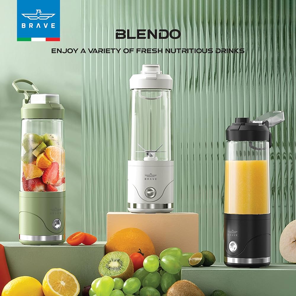 BRAVE Portable Rechargeable Blender 650ml | خلاط بريف المحمول القابل للشحن 650 مل