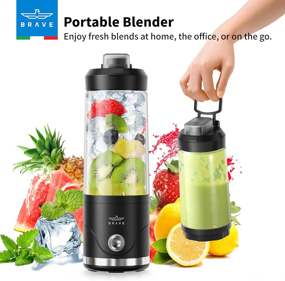 BRAVE Portable Rechargeable Blender 650ml | خلاط بريف المحمول القابل للشحن 650 مل