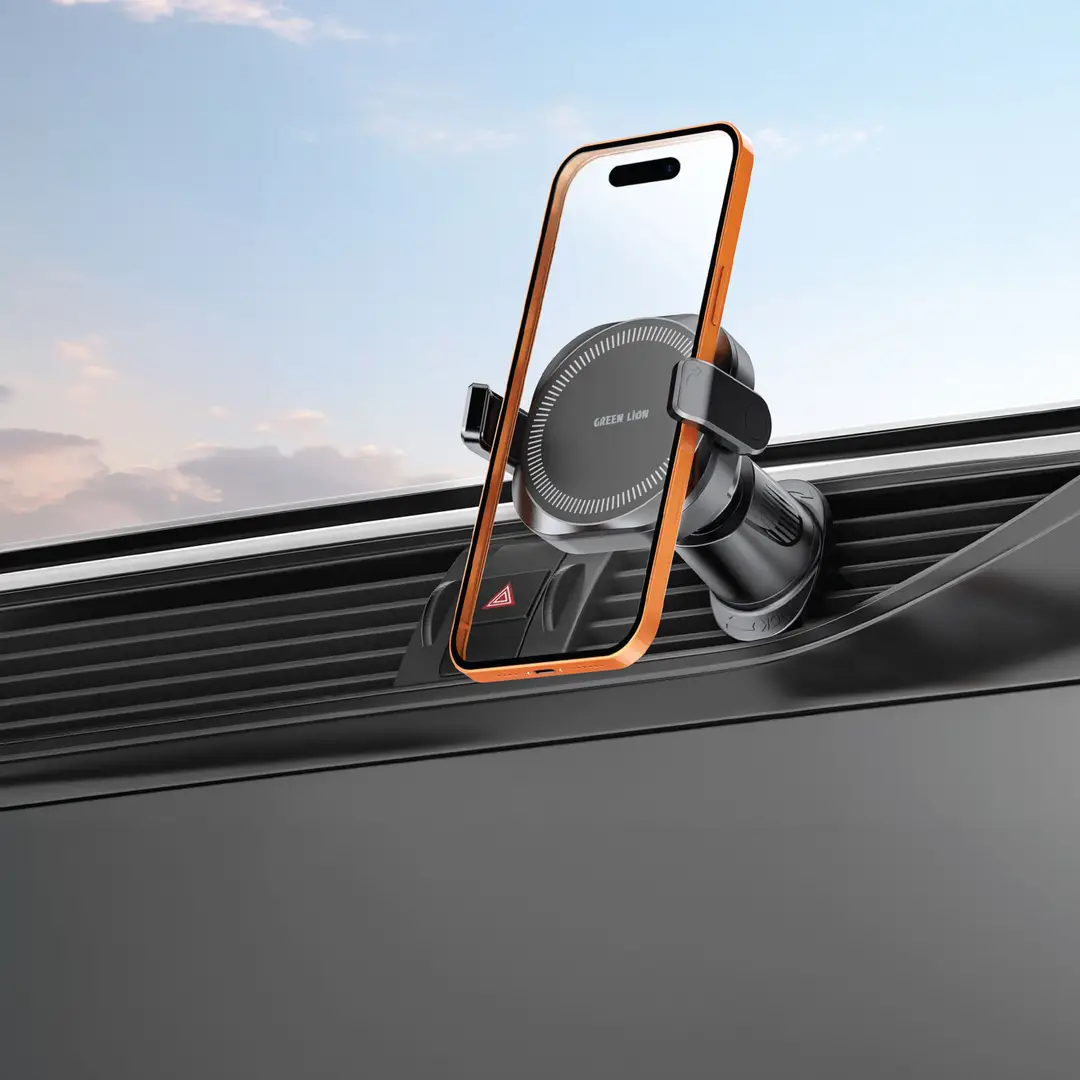 Green Lion GX-13 Dual Hold Car Air Vent Mount - Black