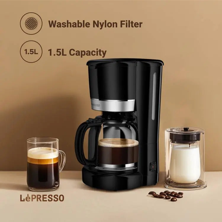 LePresso مجموعة إفطار : توستر، غلاية، وآلة قهوة