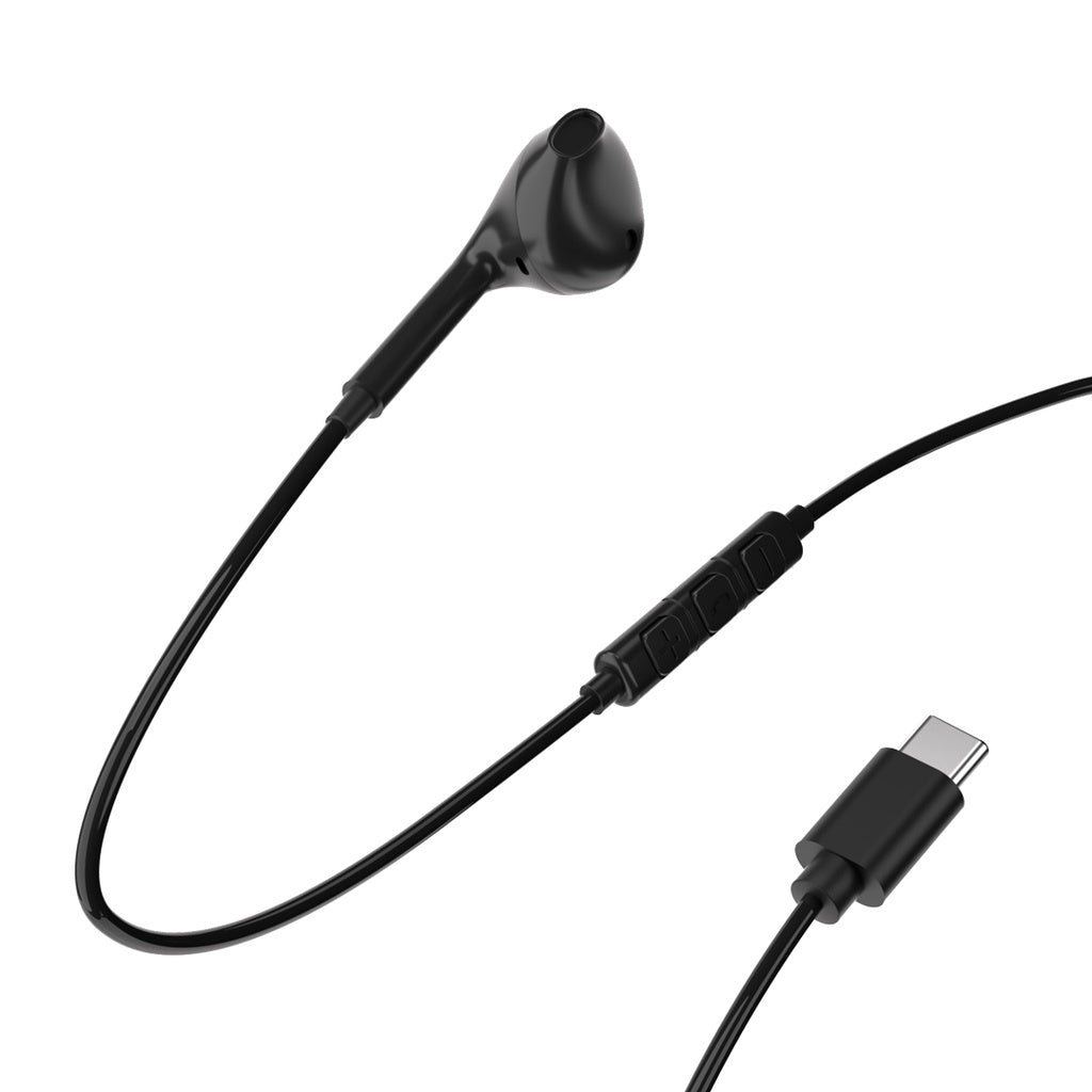 Powerology Mono USB-C Earphones 1.2M استمتع بتجربة صوتية فائقة الوضوح مع السماعة الرائعة