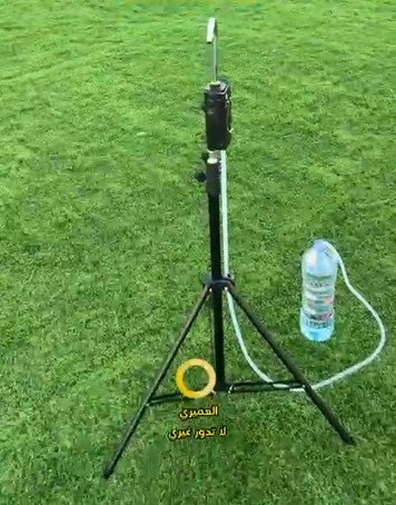 مضخة شفط المياه للتخييم و السفر و الرحلات - لون أسود