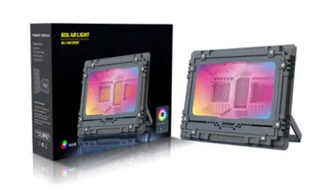 كشاف LED RGB يعمل بالطاقة الشمسية