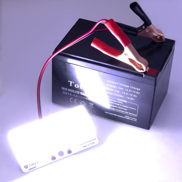 Toby's BTY 12A Battery 12000mAh Power Rechargeable Battery Best For Camping Lights, ABS Housing Material