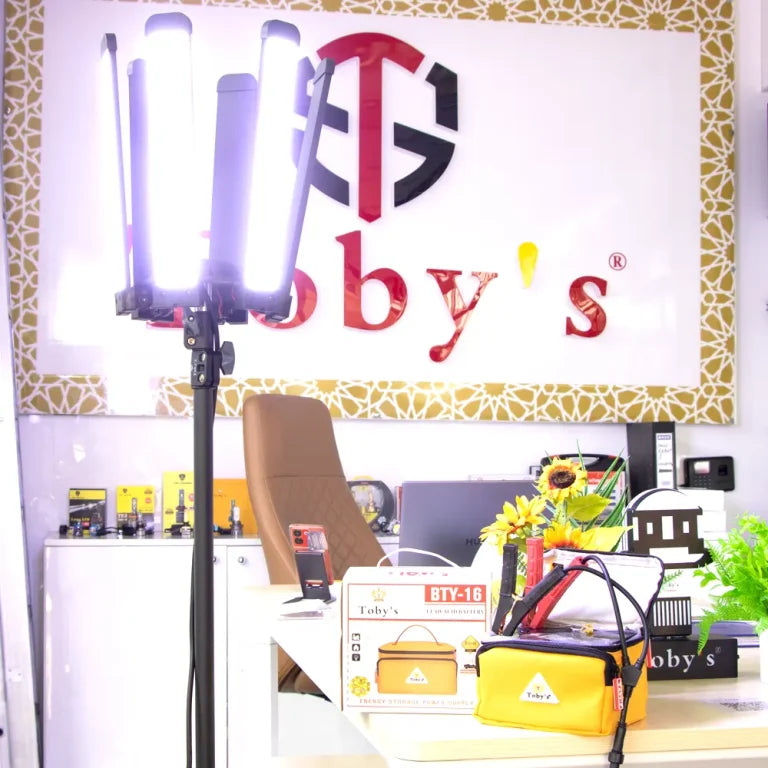 Toby's BTY 12A Battery 12000mAh Power Rechargeable Battery Best For Camping Lights, ABS Housing Material