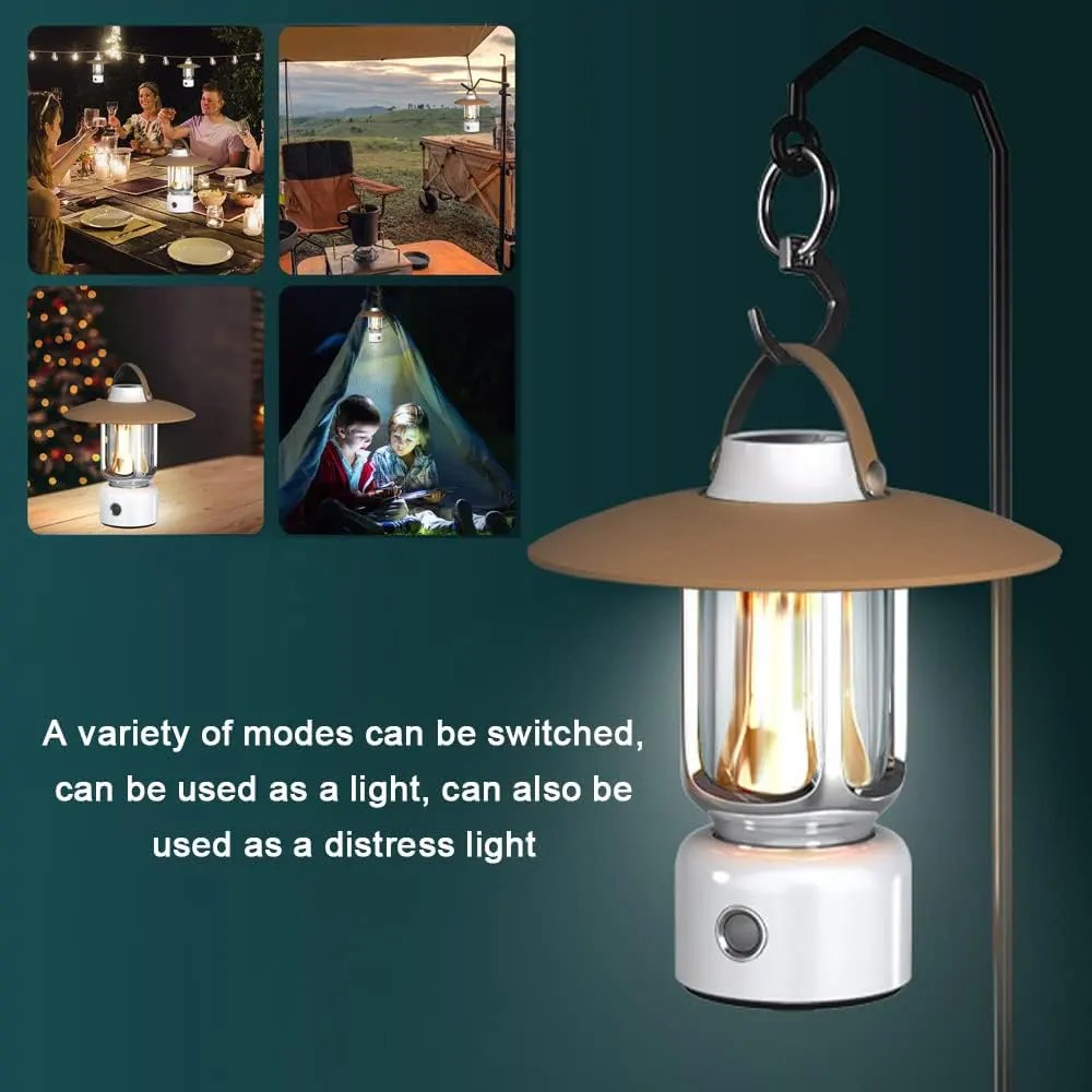 Toby's CPL-T15 Camping Lantern 3 Lighting Modes Multiple Power Supply Options