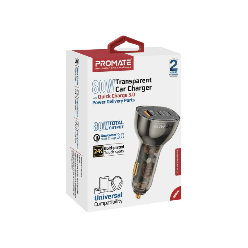 شاحن السيارة PROMATE TransDrive-80W