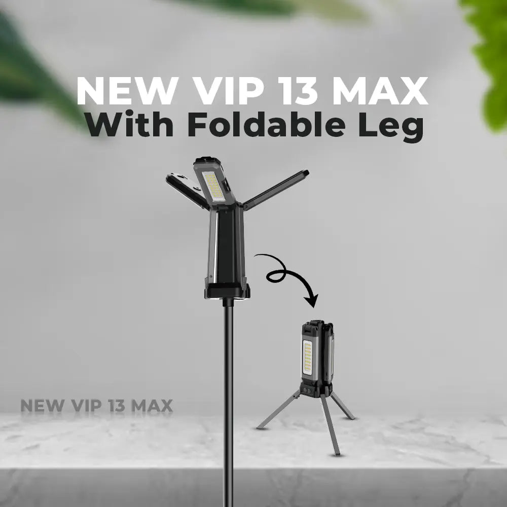 Toby's VIP 13 MAX Camping Light Best For Outdoor Party Picnic Barbeque On Desert Built in Rechargeable Battery Facility And Detachable Lamp Use As A Torch