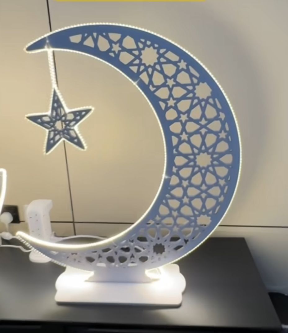 استاند هلال ونجمة ديكور رمضان