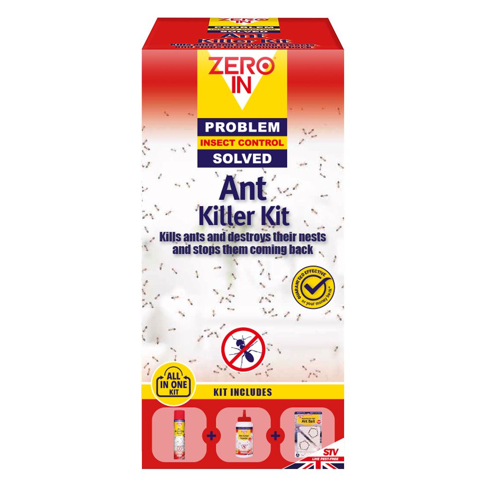 Zero In All-In-One Ant Killer Kit. Long-lasting Control and Effective Prevention Reinfestations
